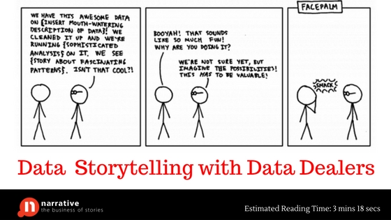 Data Storytelling : Enough from me. Let’s talk to Data dealers ! Part 1 of 5
