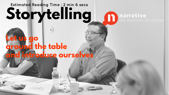 Personal Value Storytelling: Let us go around the table and Introduce ourselves