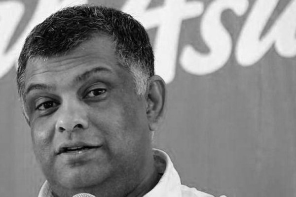 Tony Fernandes and the Flight Attendant